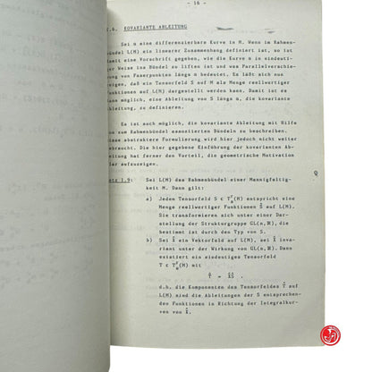 Matematica - Kostante Zusammenhaye ouf differenzierlarem manniqfaltigkeiten
