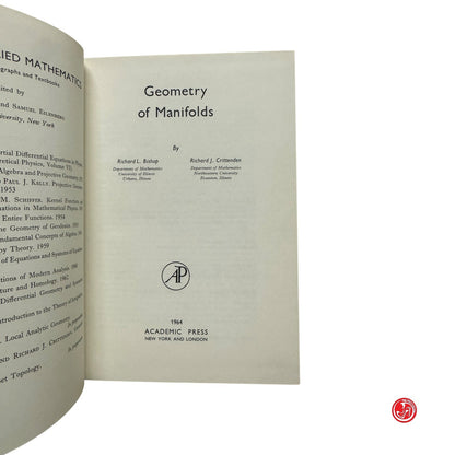 Matematica - Geometry manifolds - Accademic press 1964