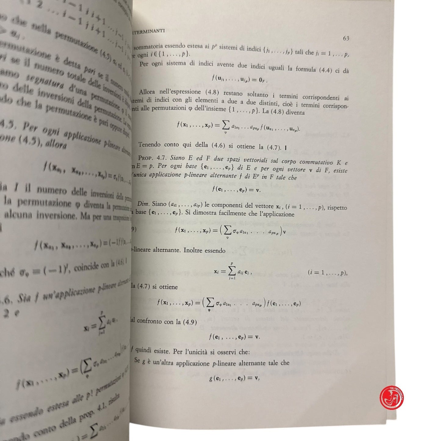 Matematica - M. Stoka - Lezioni di algebra lineare