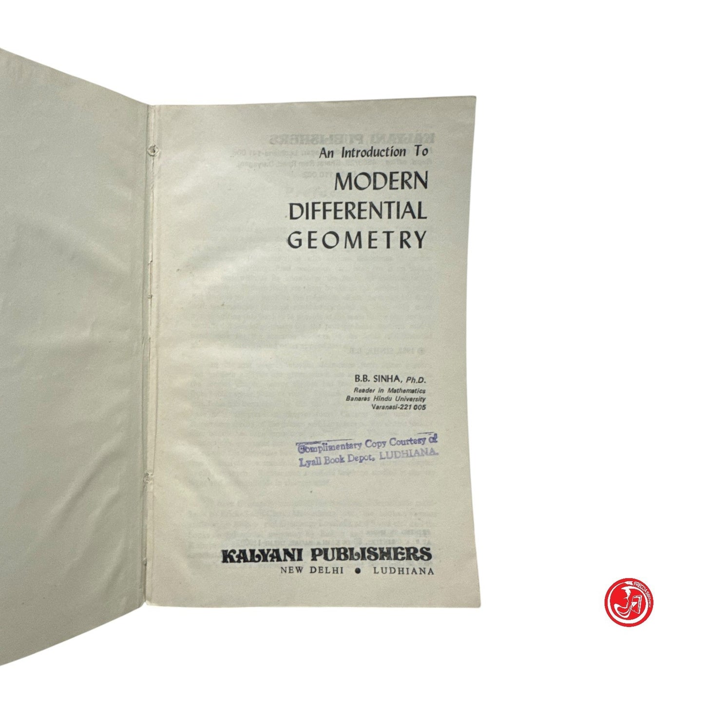 Matematica - B. B. Sinha - An introduction to modern differential geometry