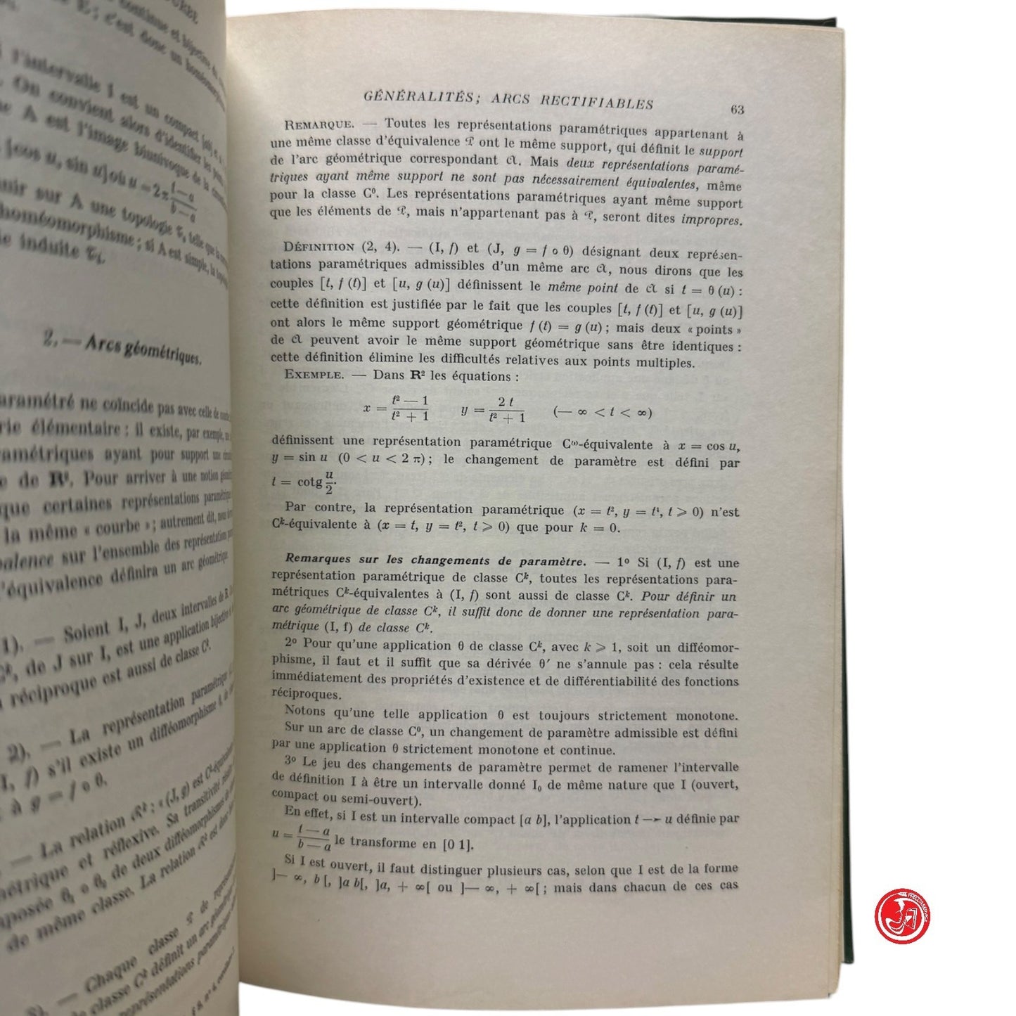 Matematica - J. L. Ferrand - Geometrie differentielle
