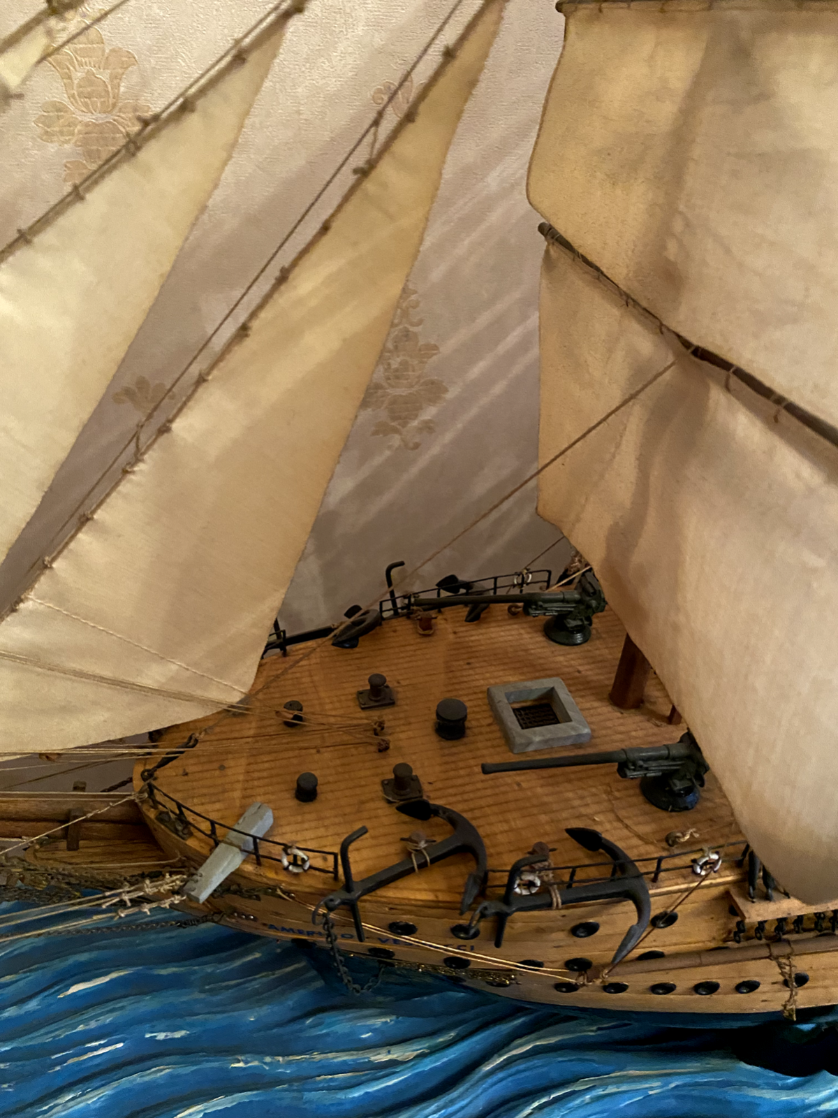 NAVE AMERIGO VESPUCCI REALIZZATA A MANO