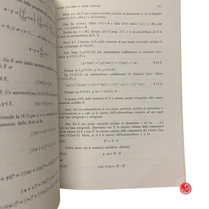 Matematica - M. Stoka - Lezioni di algebra lineare