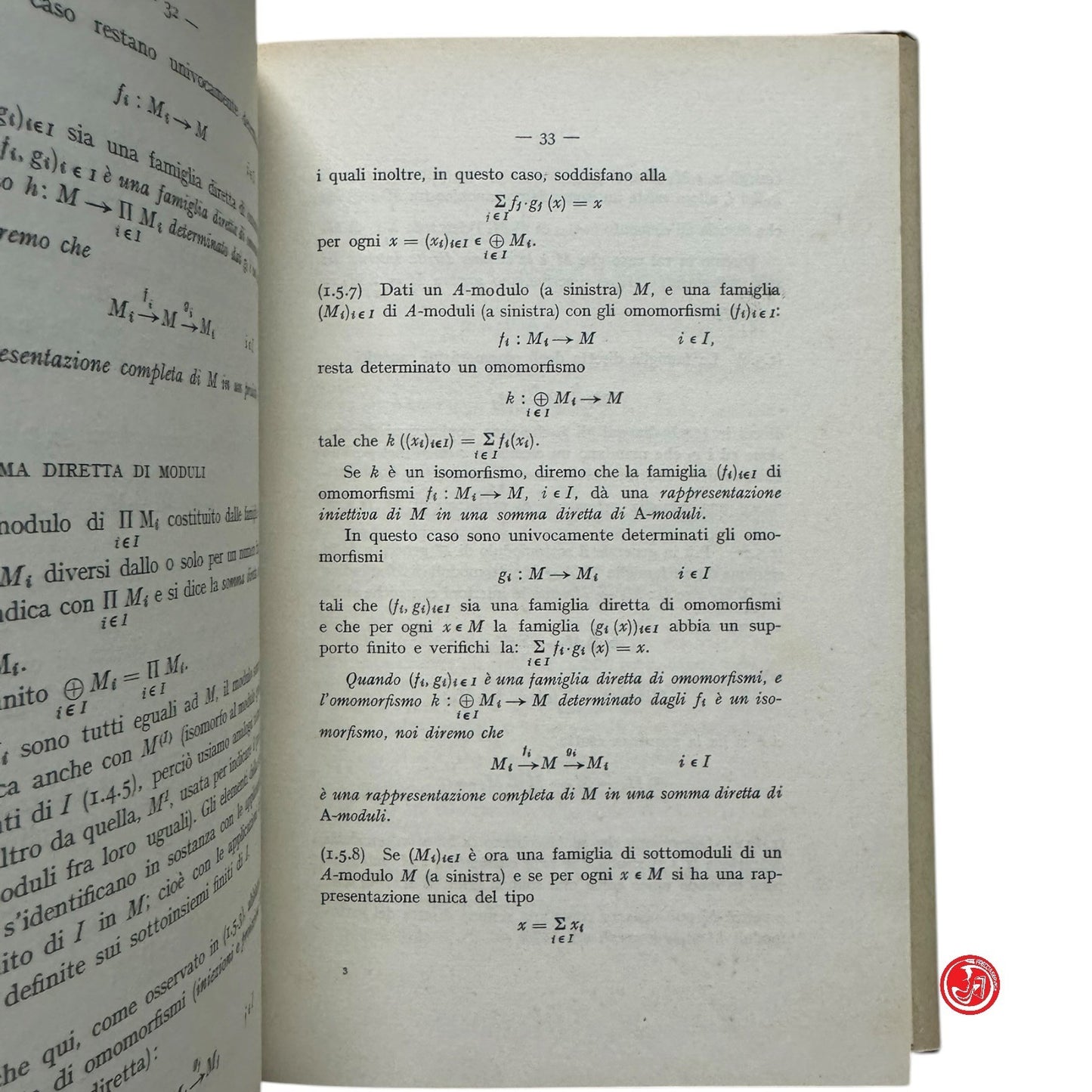 Matematica - Introduzione ai metodi della geometria algebrica