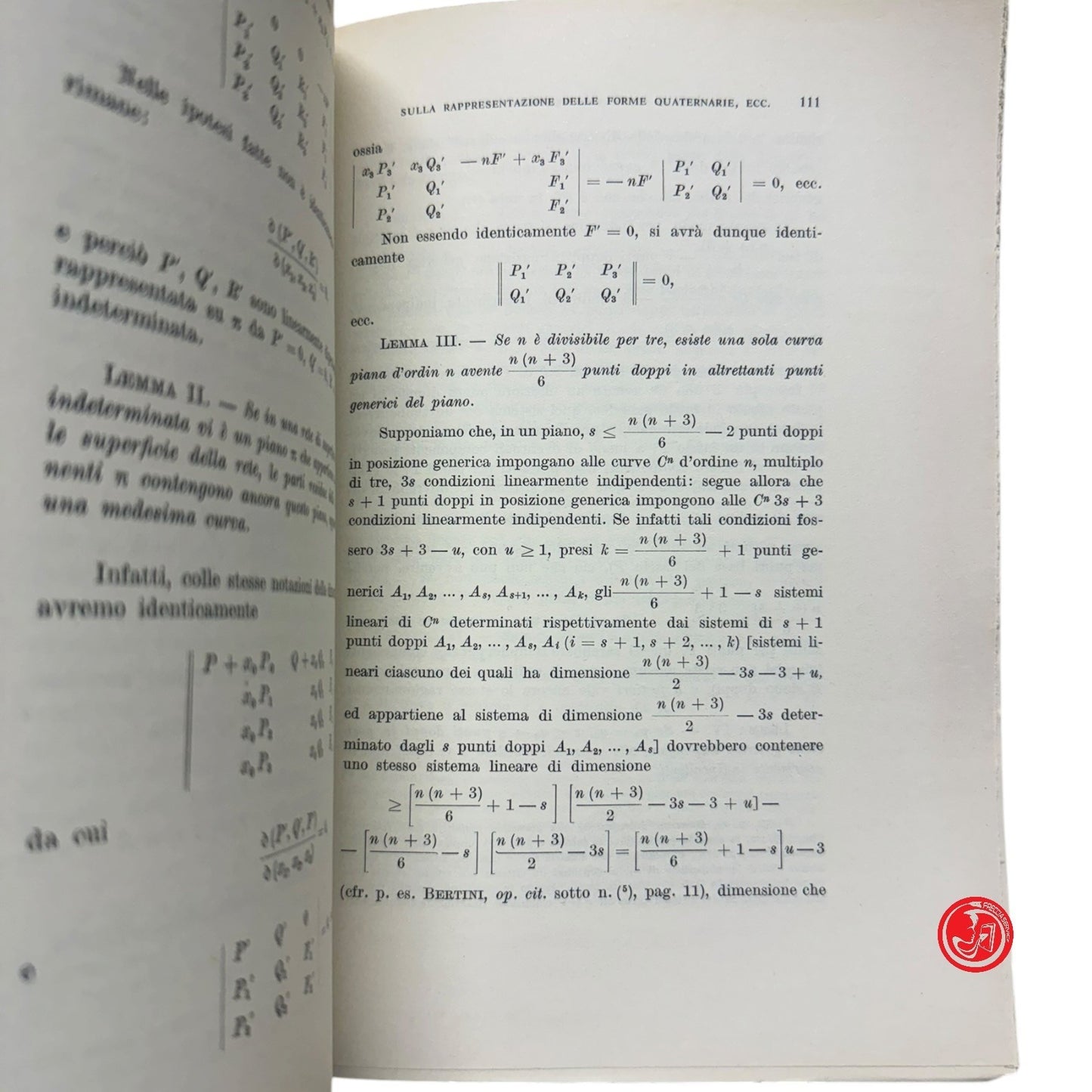 Matematica - A. TERRACINI - SELECTA VOLUME PRIMO e VOLUME SECONDO