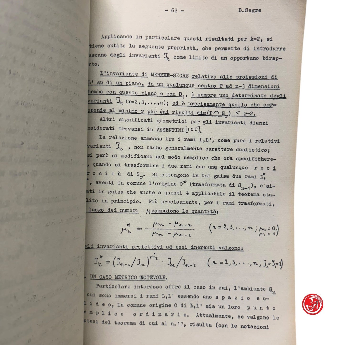 Matematica - E. Bompiani - Geometria degli elementi differenziali 2 volumi