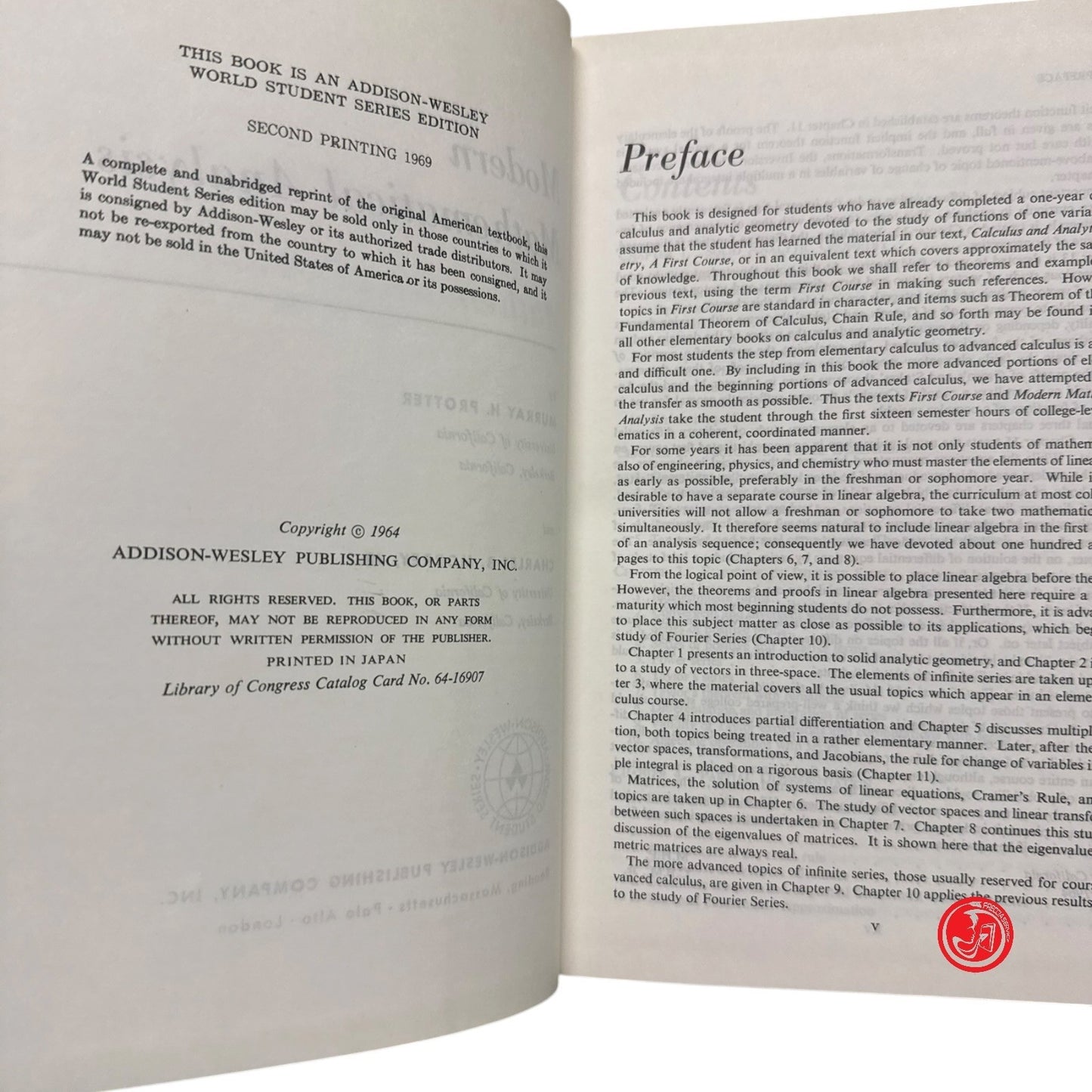 Matematica - Protter e Morrey - Modern mathematical analysis