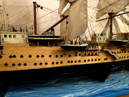 NAVE AMERIGO VESPUCCI REALIZZATA A MANO