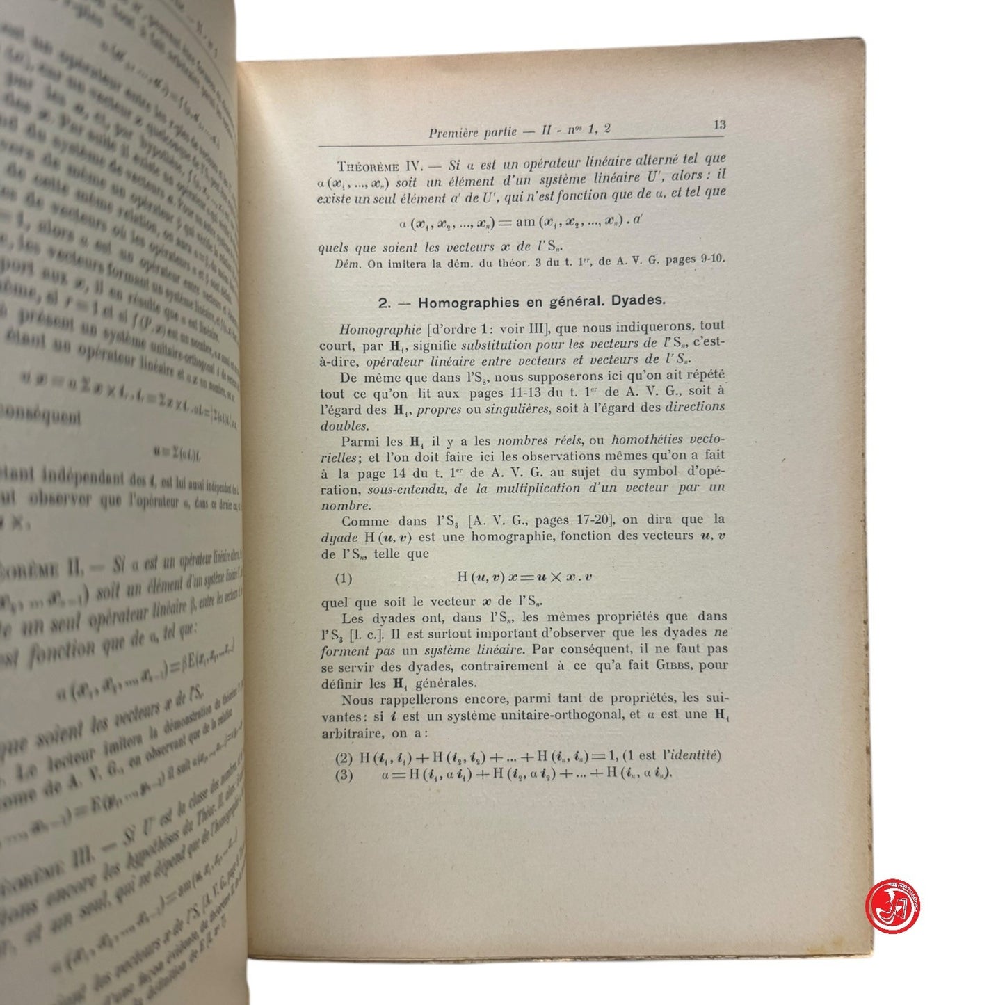 Matematica - C. Burali-Forti e T. Boggio - Espaces courbes critique de la relati