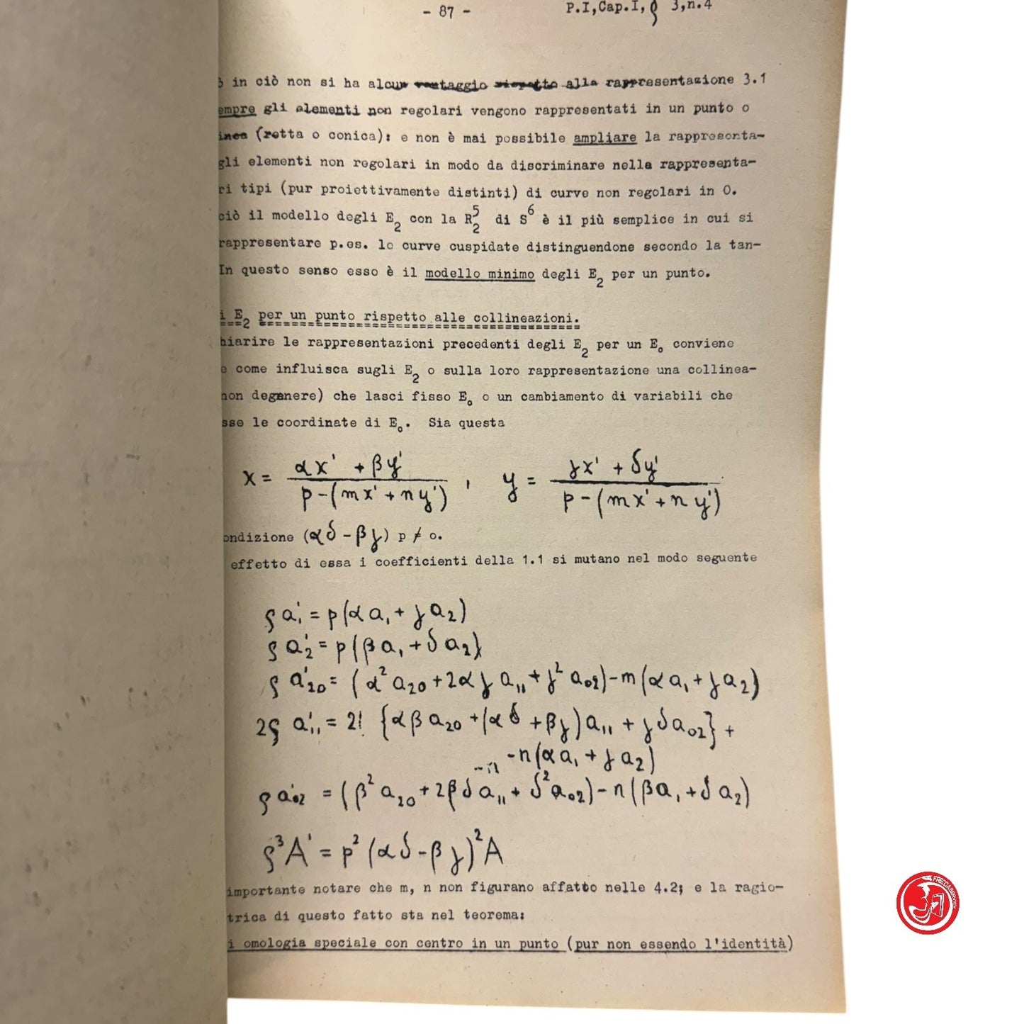 Matematica - E. Bompiani - Geometria degli elementi differenziali 2 volumi