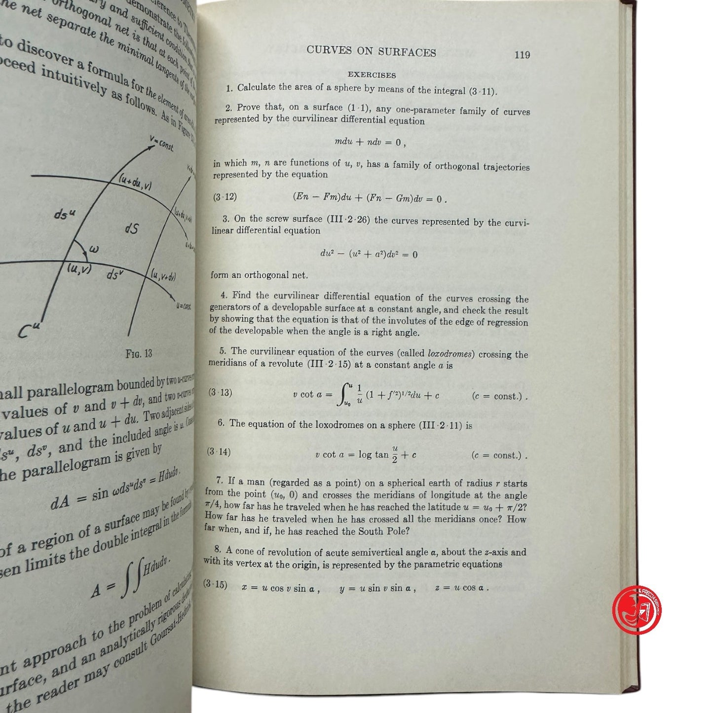 Matematica - E. P. Lane - Metric differential geometry of curves and surfaces