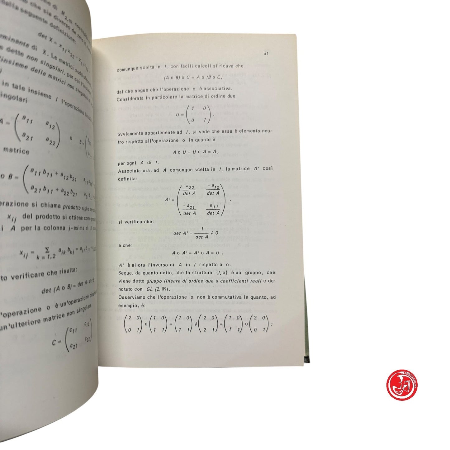 Matematica - E. Gallo - Lezioni di algebra per gli studenti del Corso di Laurea