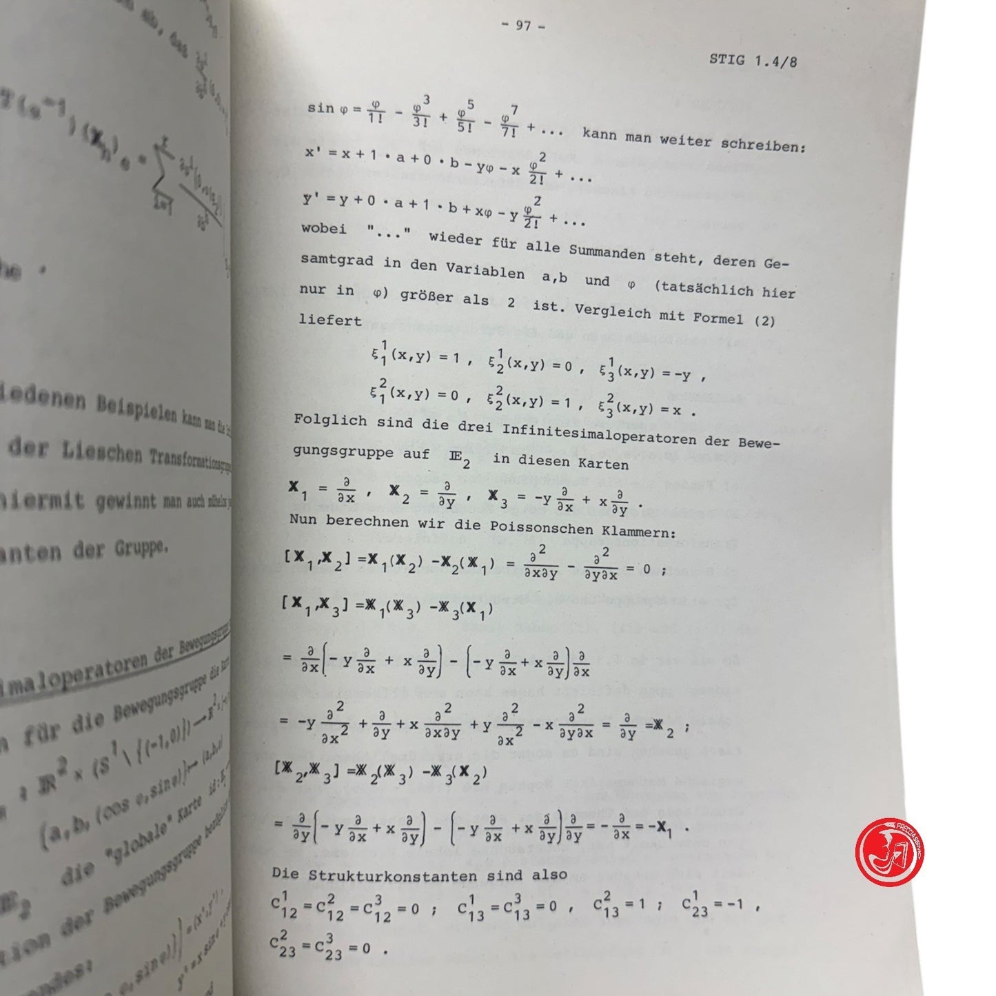 Matematica - Stetige Transformationsgruppen und Integralgeometrie