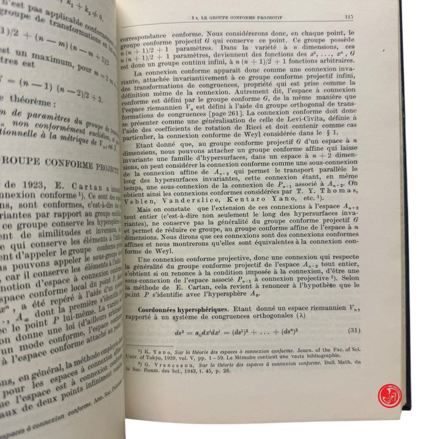 Matematica - G. Vranceanu - Lecons de geometrie differentielle