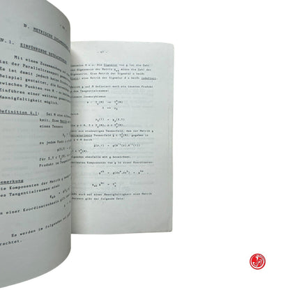 Matematica - Kostante Zusammenhaye ouf differenzierlarem manniqfaltigkeiten