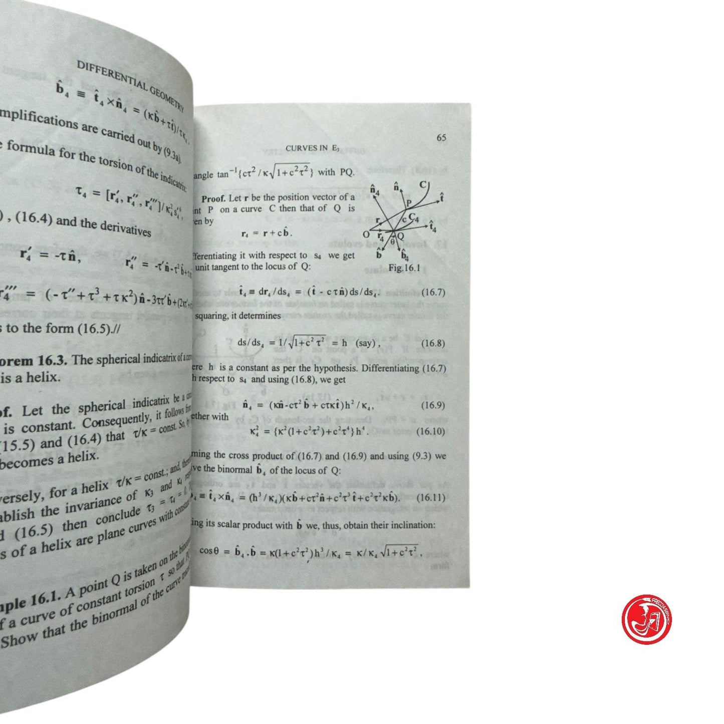 Matematica - Differential geometry of curves and surfaces - 2002