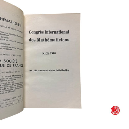 Matematica - Congres International des Mathematiciens Nice 1970