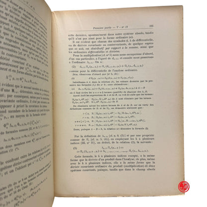Matematica - C. Burali-Forti e T. Boggio - Espaces courbes critique de la relati