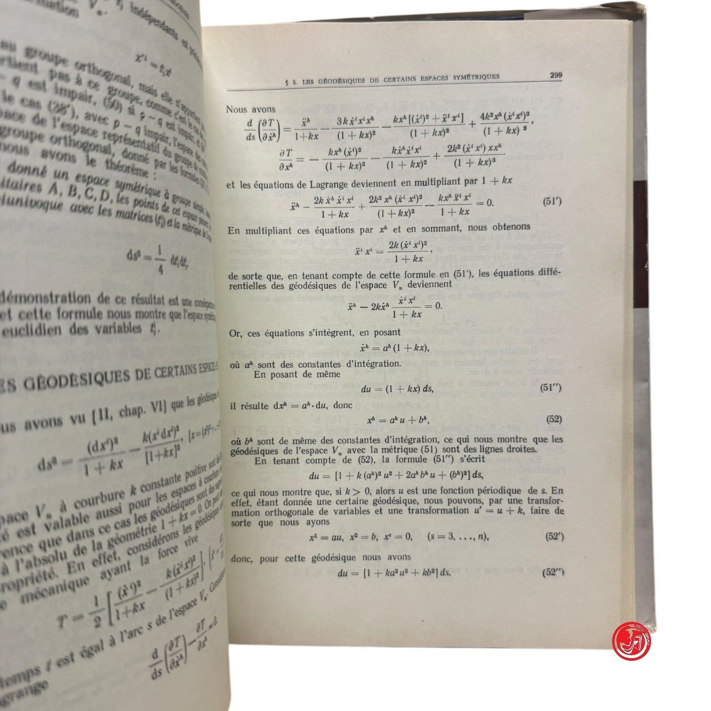 Matematica - G. Vranceanu - Lecons de geometrie differentielle Vol. III