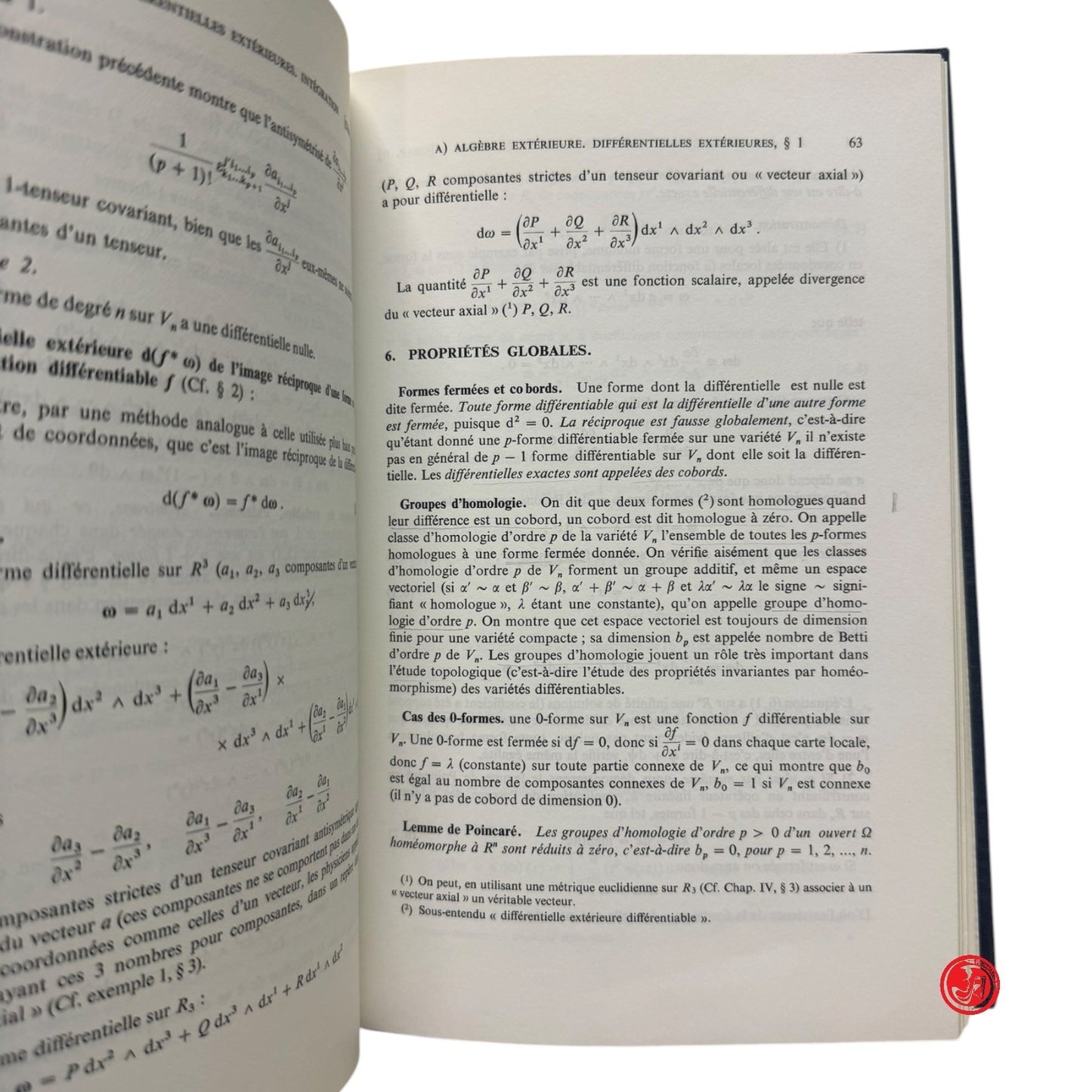 Matematica - Y. Choquet-Bruhat - Geometrie differentielle et systemes exterieurs