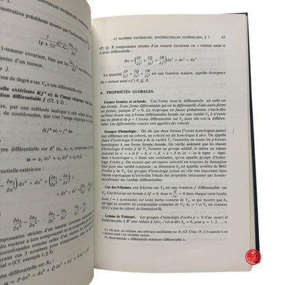 Matematica - Y. Choquet-Bruhat - Geometrie differentielle et systemes exterieurs