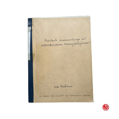 Matematica - Kostante Zusammenhaye ouf differenzierlarem manniqfaltigkeiten
