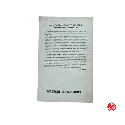 Matematica - B. B. Sinha - An introduction to modern differential geometry