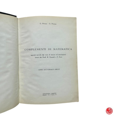 Matematica - G. Perone e G. Pirrone - Complementi di matematica