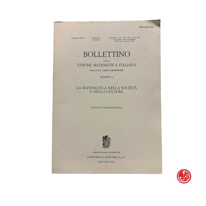 Matematica - Bollettino della unione matematica italiana Sezione A - 2005