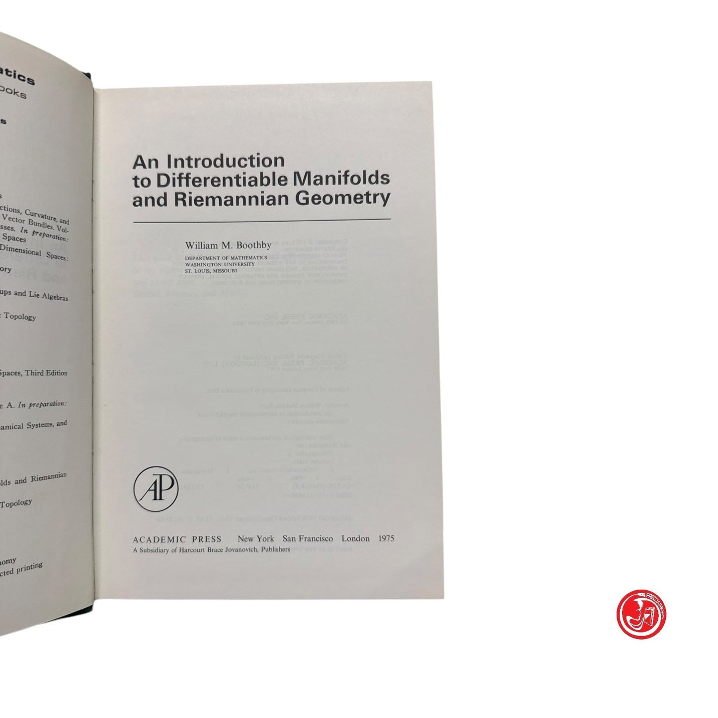 Matematica - W. M. Boothbi - An introduction to differentiable manifolds and rie