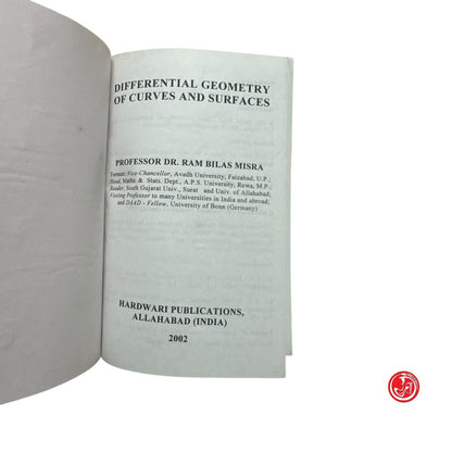 Matematica - Differential geometry of curves and surfaces - 2002