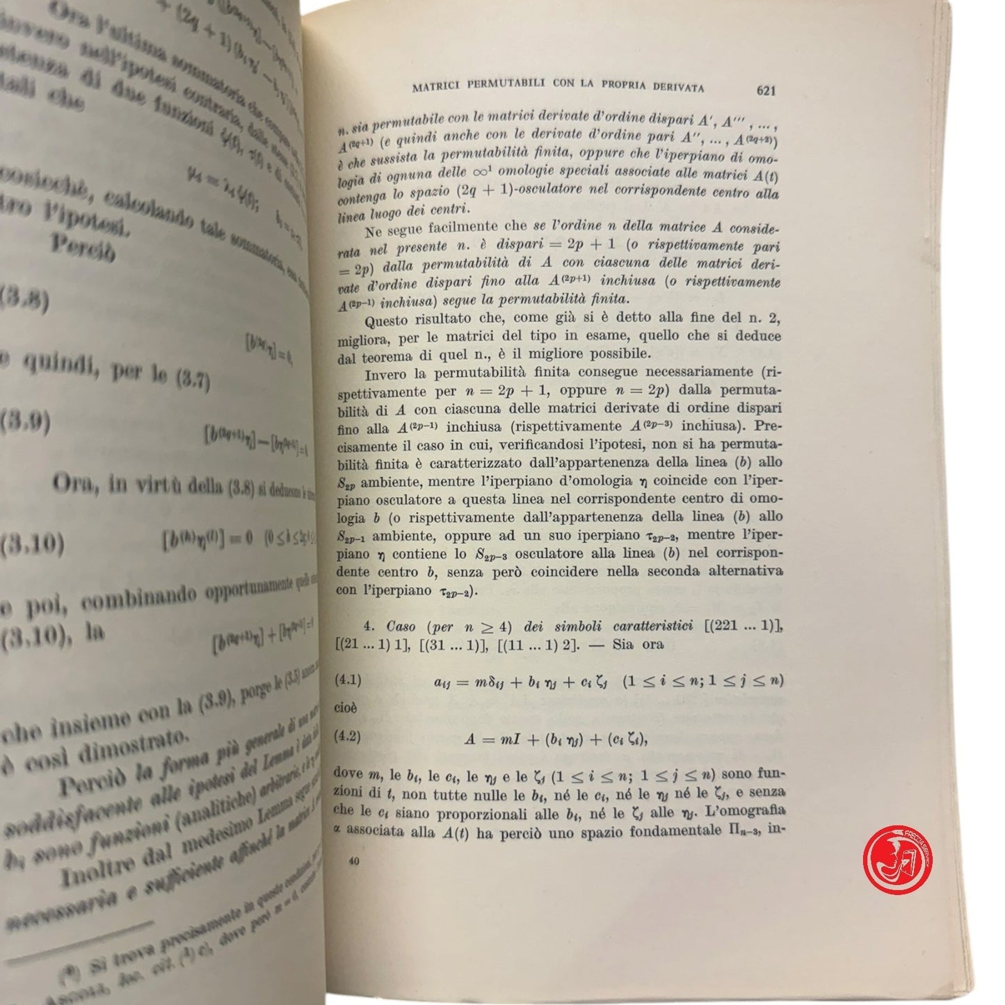 Matematica - A. TERRACINI - SELECTA VOLUME PRIMO e VOLUME SECONDO