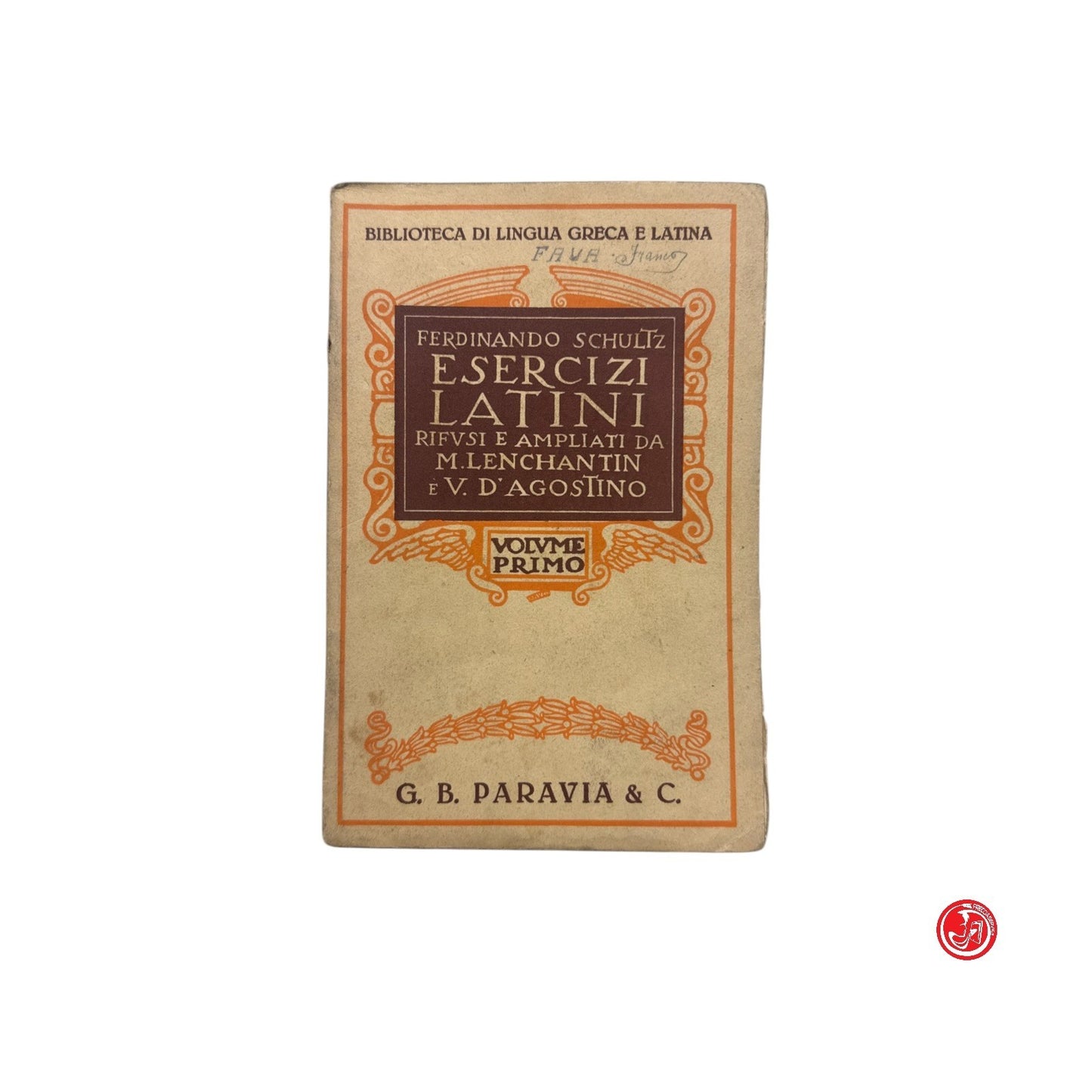 Libri di testo - F. Schultz - Esercizi latini rifvsi e ampliati
