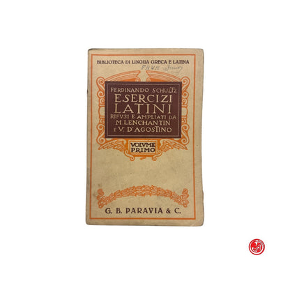 Libri di testo - F. Schultz - Esercizi latini rifvsi e ampliati