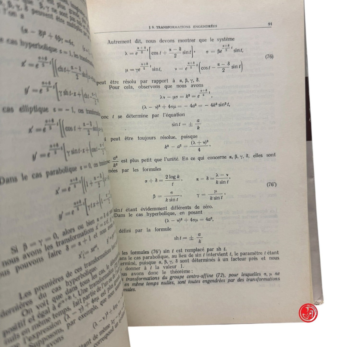 Matematica - G. Vranceanu - Lecons de geometrie differentielle Vol. III