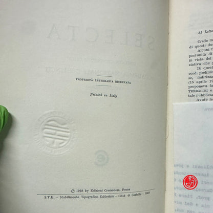 Matematica - A. TERRACINI - SELECTA VOLUME PRIMO e VOLUME SECONDO