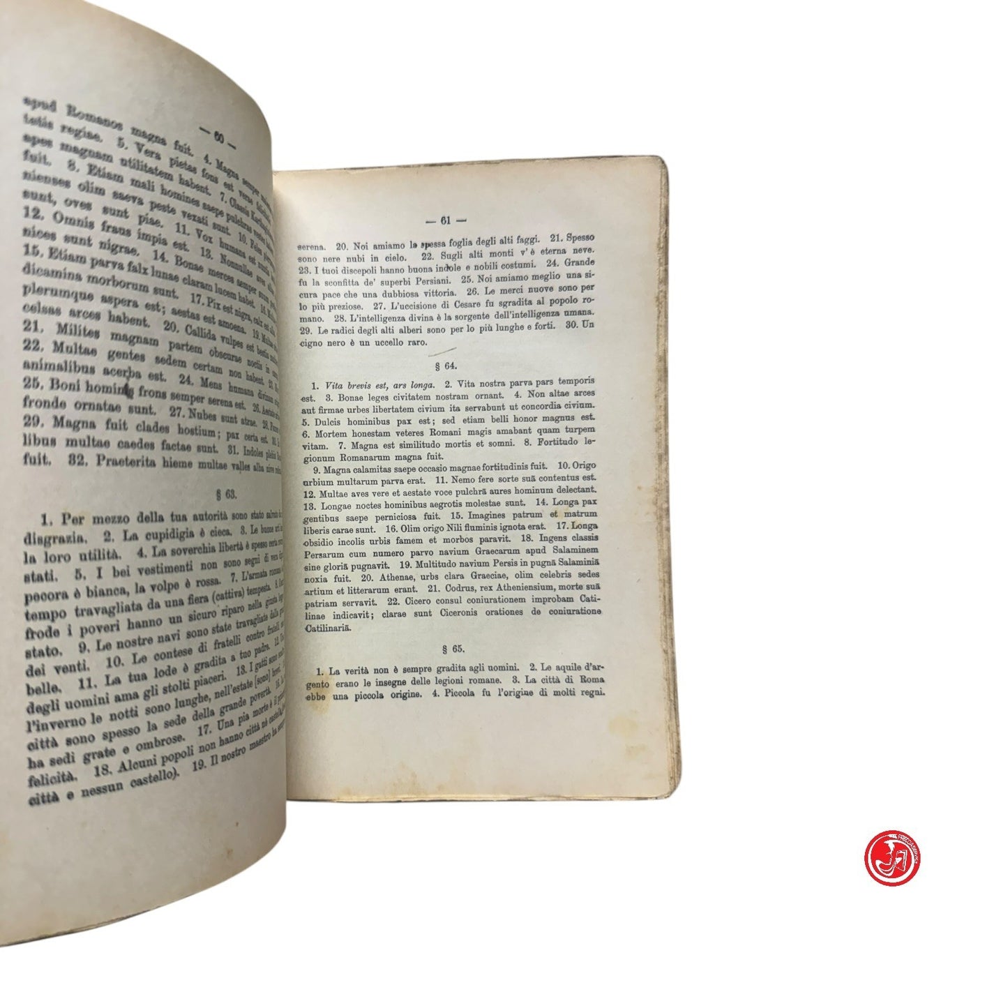 Libri di testo - F. Schultz - Esercizi latini rifvsi e ampliati