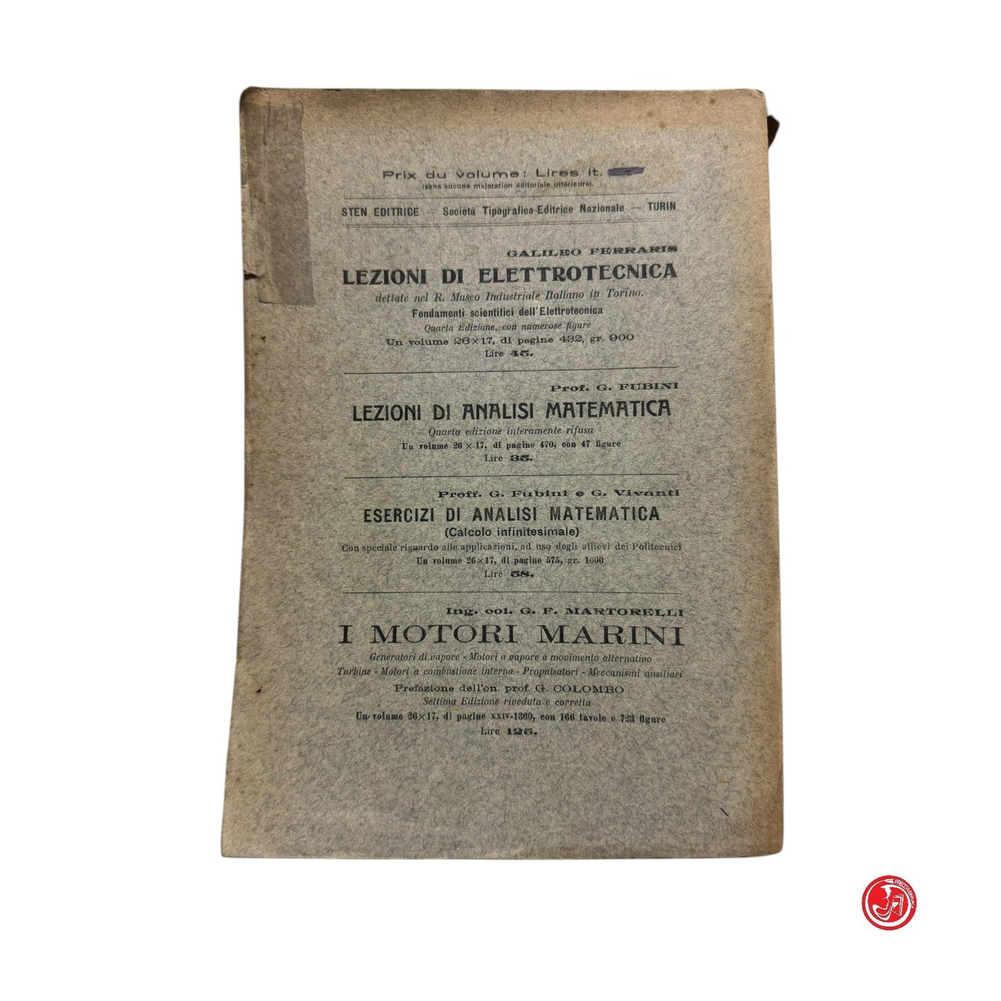 Matematica - C. Burali-Forti e T. Boggio - Espaces courbes critique de la relati