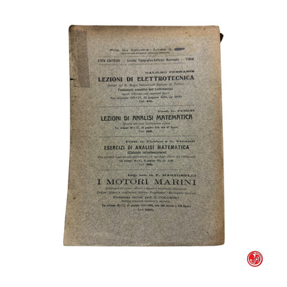 Matematica - C. Burali-Forti e T. Boggio - Espaces courbes critique de la relati