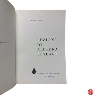 Matematica - M. Stoka - Lezioni di algebra lineare