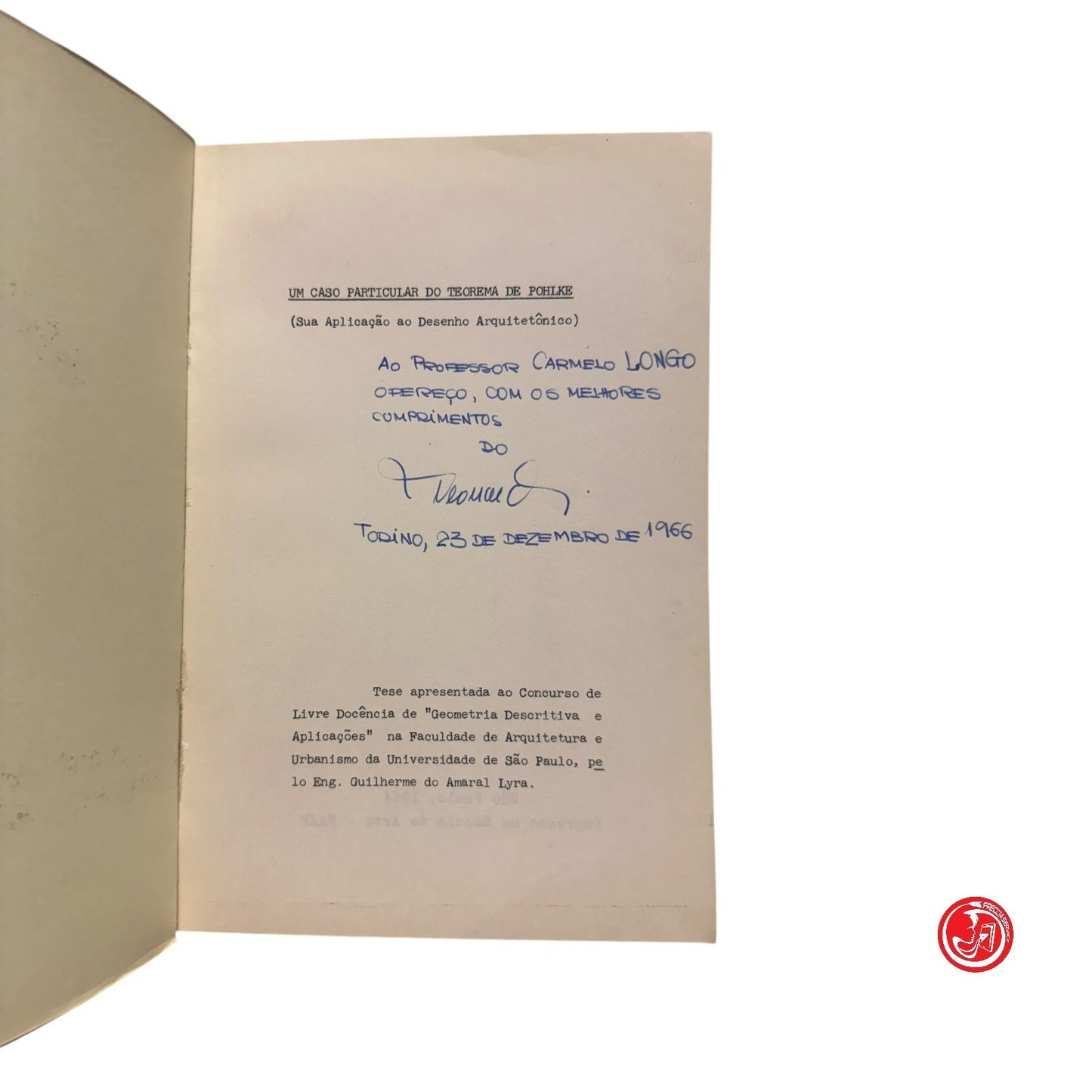 Matematica - G. do Amaral Lyra - Um caso particular do teorema de pohlke