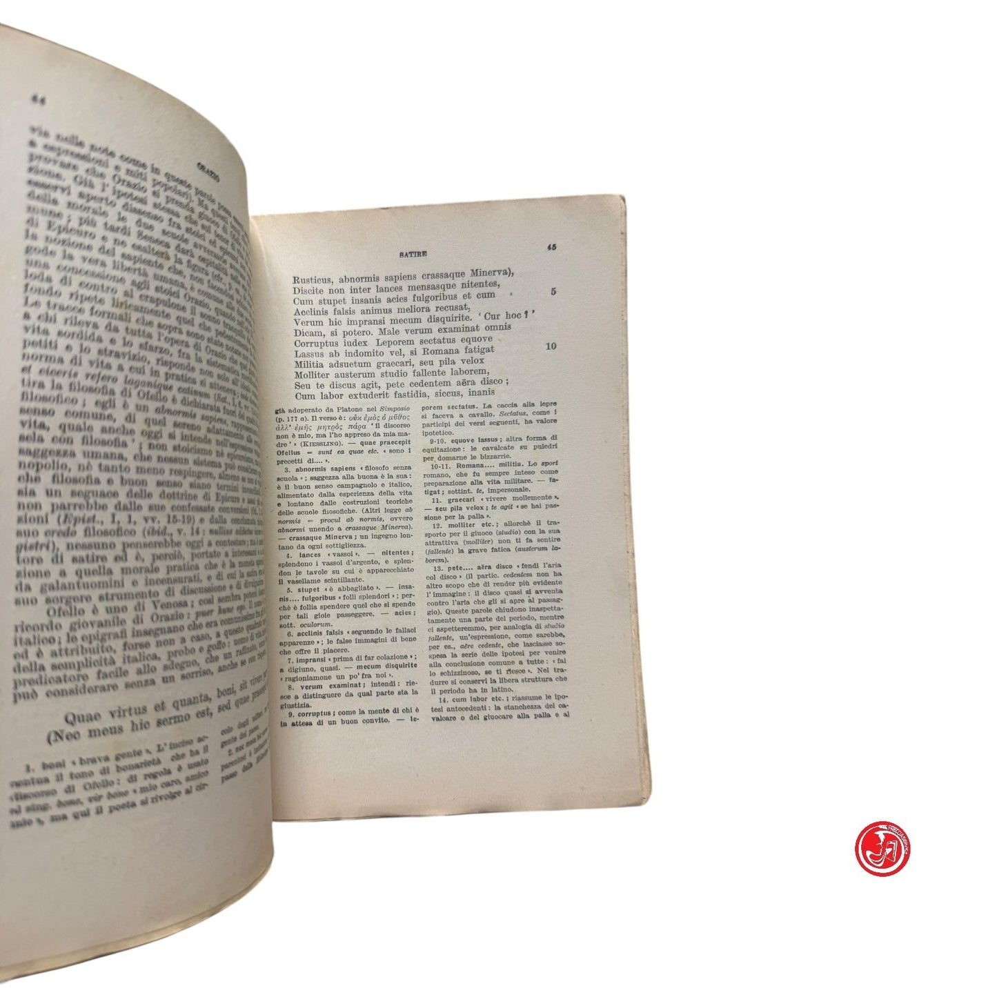 Classici - Orazio - Satire ed epistole - Felice Le Monnier, 1939