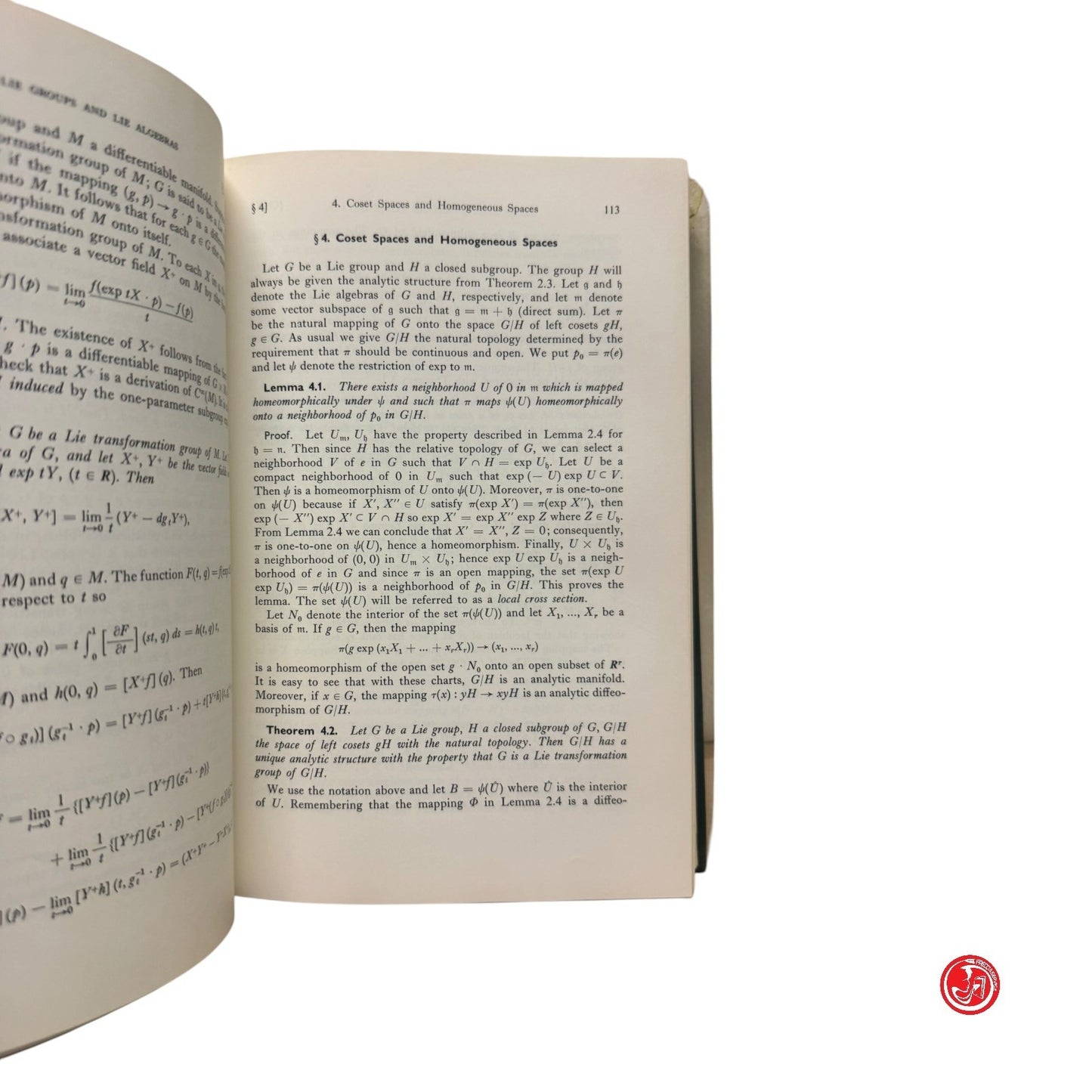 Matematica - Differential geometry and symmetric spaces