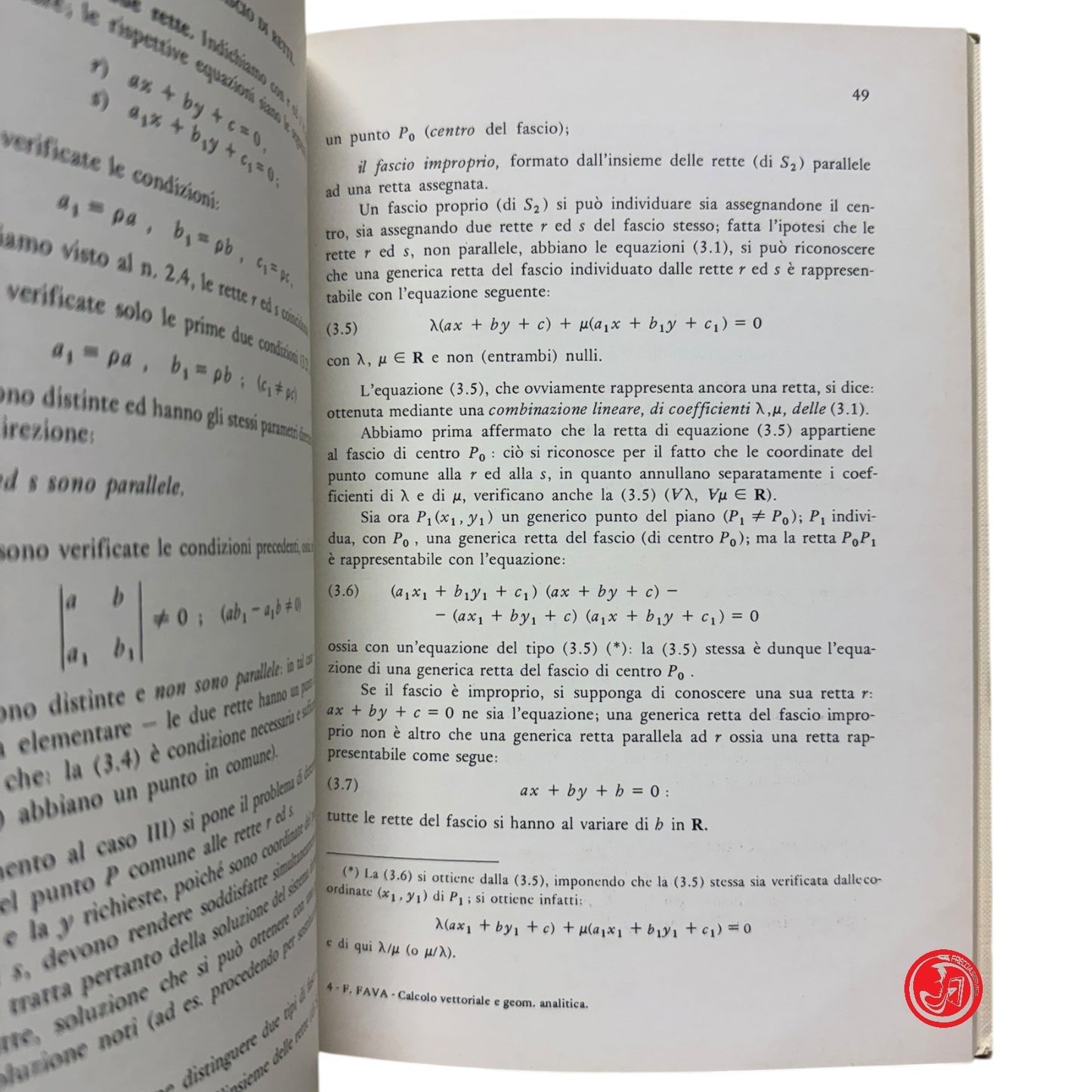 Matematica - F. Fava - Calcolo vettoriale e geometria analitica