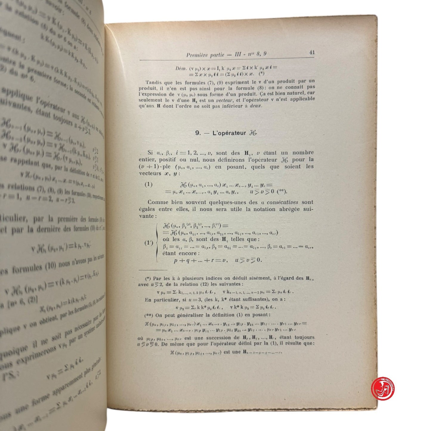 Matematica - C. Burali-Forti e T. Boggio - Espaces courbes critique de la relati