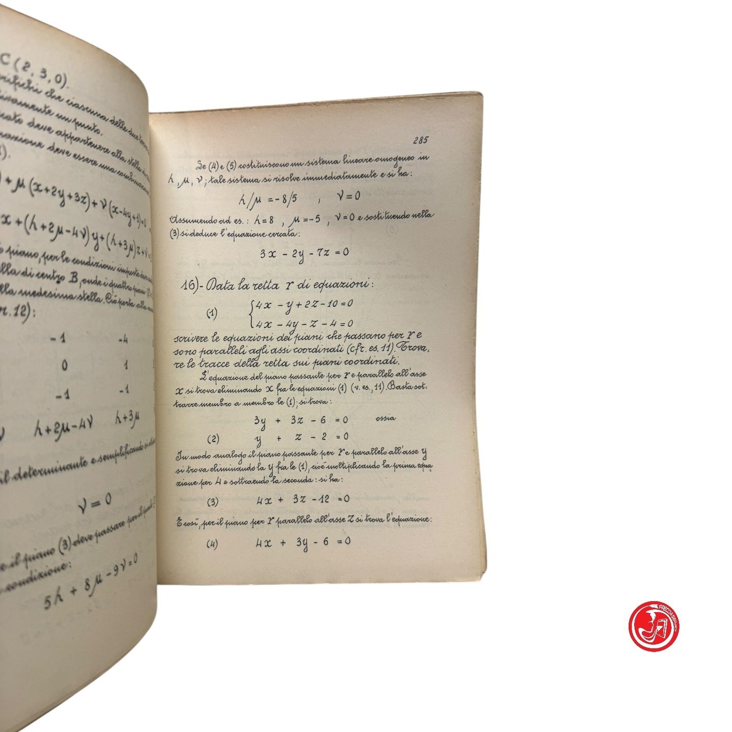 Matematica - Esercizi e complementi di geometria analitica e proiettitva