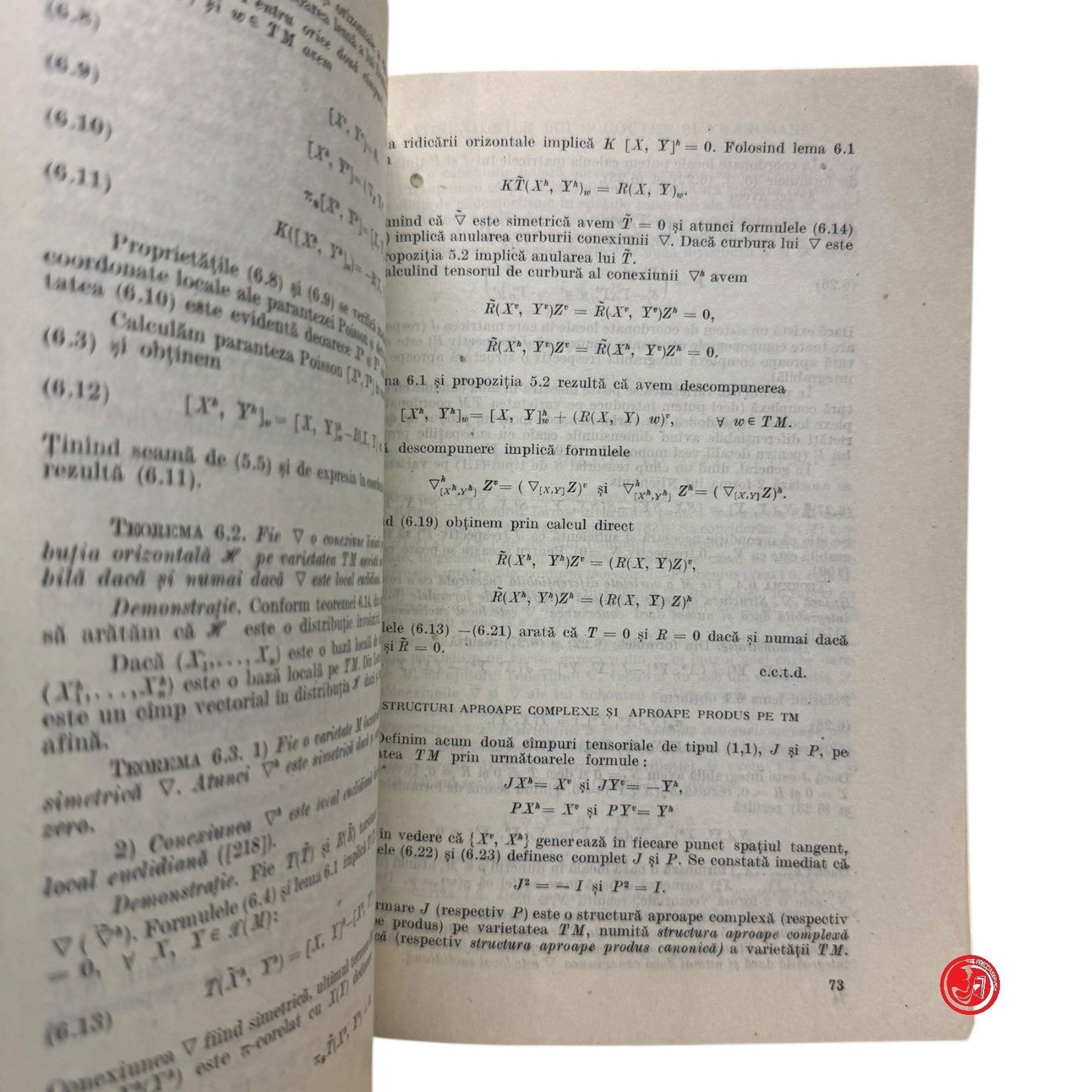 Matematica - S. Ianus - Geometrie diferentiala - Cu aplicatii in teoria relativi