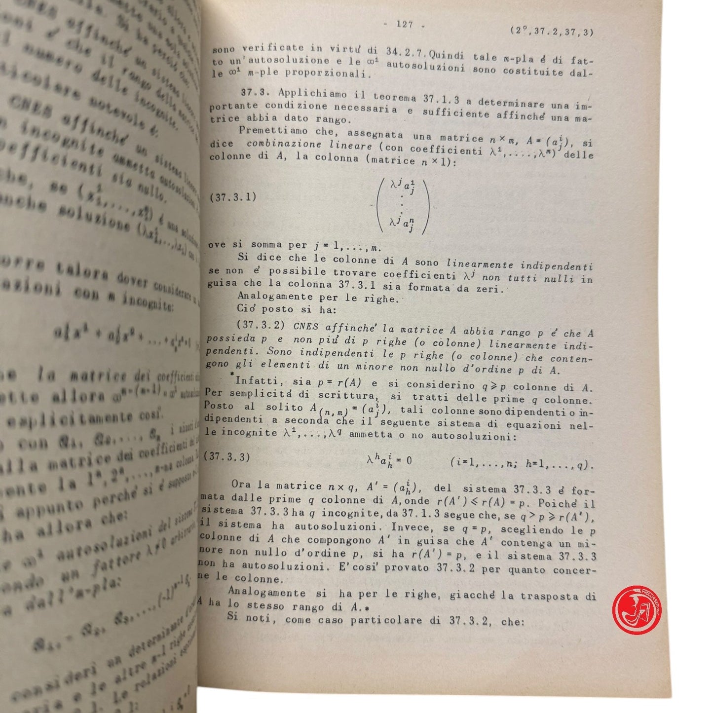 Matematica - E. Martinelli - Lezioni di geometria con esercizi Vol. 1