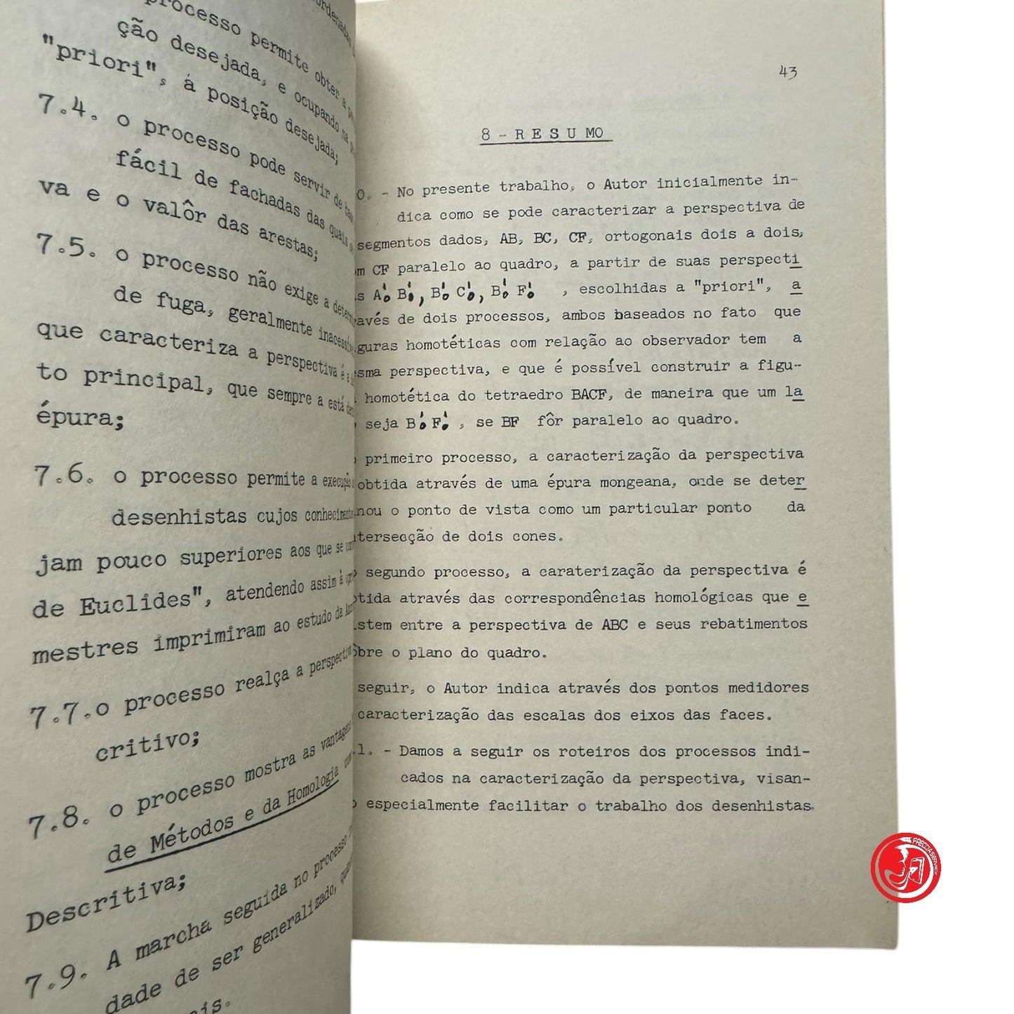 Matematica - G. do Amaral Lyra - Um caso particular do teorema de pohlke
