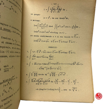 Matematica - T. Boggio - Lezioni di analisi algebrica e infinitesimale Vol. 2